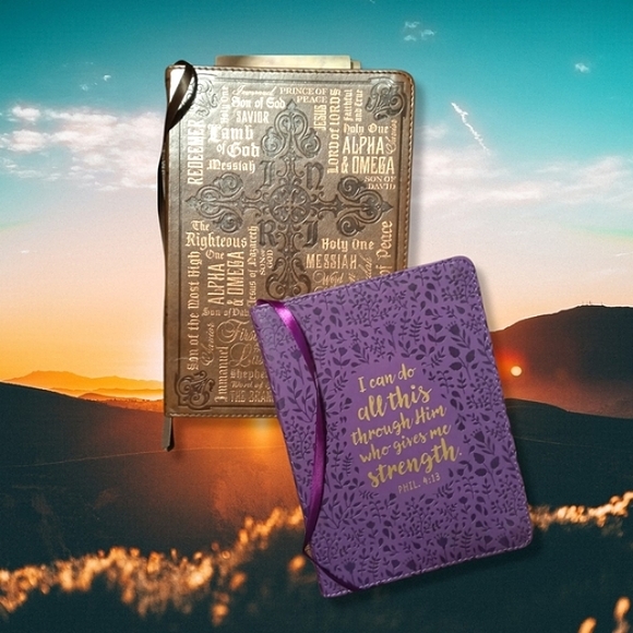 SOLDDD Choice Books Luxe Leather W/ Gilt Edges (Bundle of 2) Journals with sc… - Picture 1 of 13